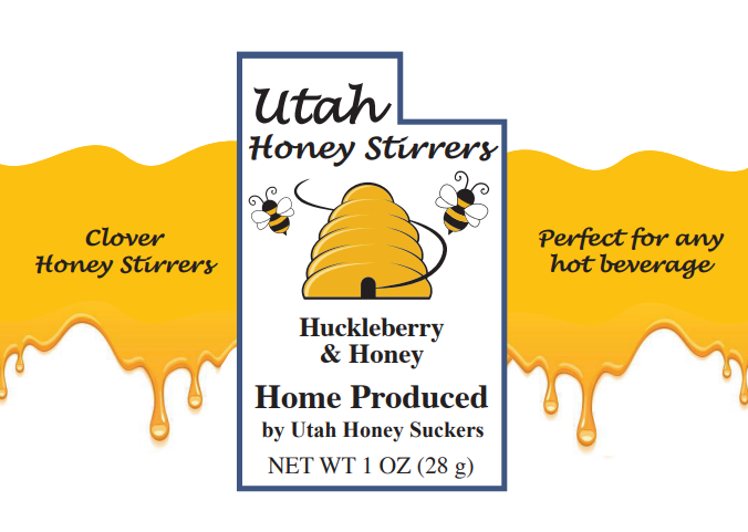 1 Pack Huckleberry and Honey Stirrers