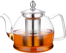 Load image into Gallery viewer, HIWARE 1000ml Glass Teapot with Removable Infuser
